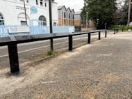 Birds Mouth Knee Rail Car Park Fence